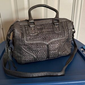 Rebecca Minkoff “Morning After Mini” (MAM) Satchel – Tweed/Woven Fabric Version